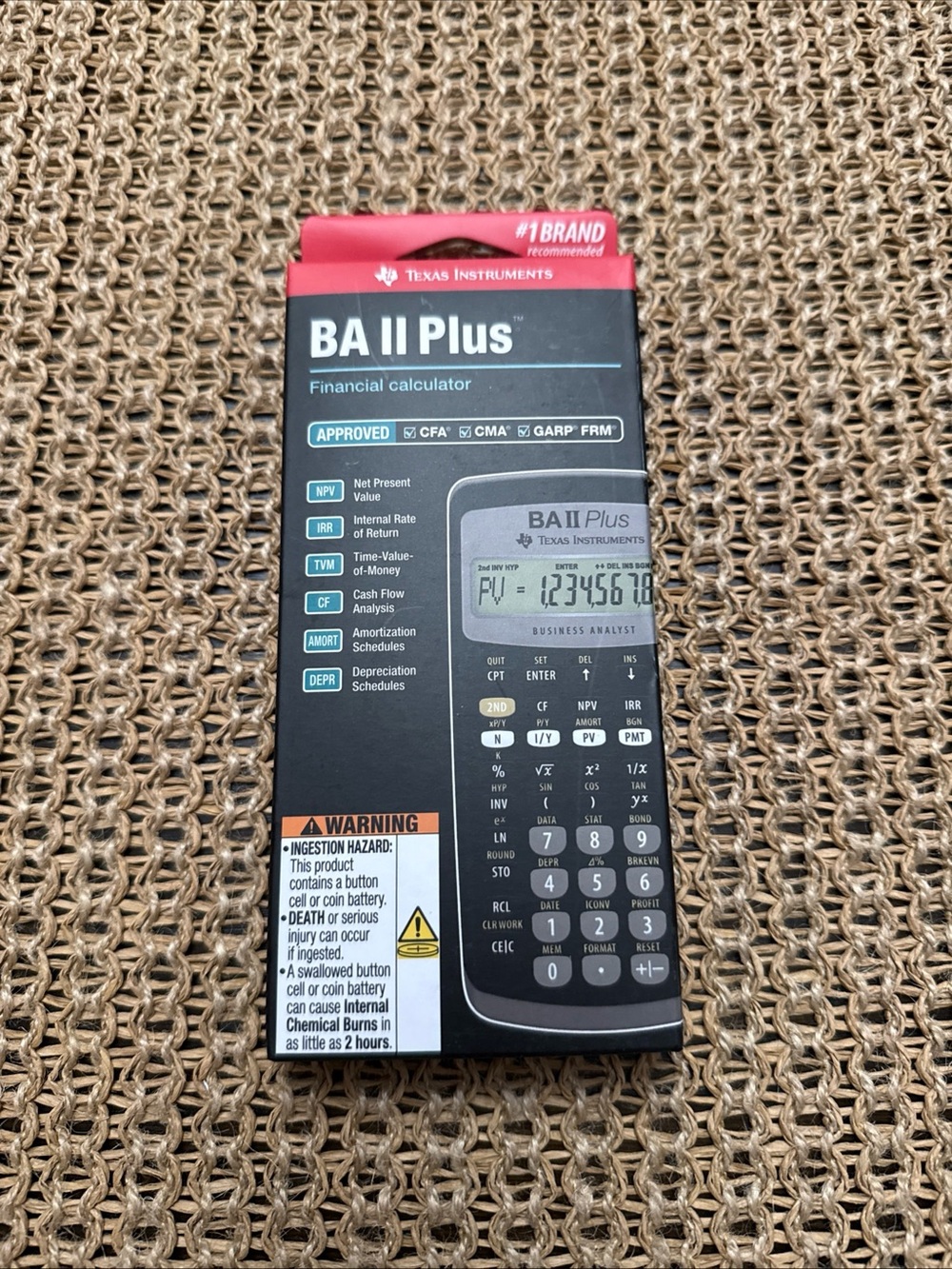 Brand New Sealed Texas Instruments BA II Plus Financial Calculator